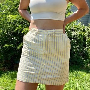 Ralph Lauren Skirt - yellow with blue stripes